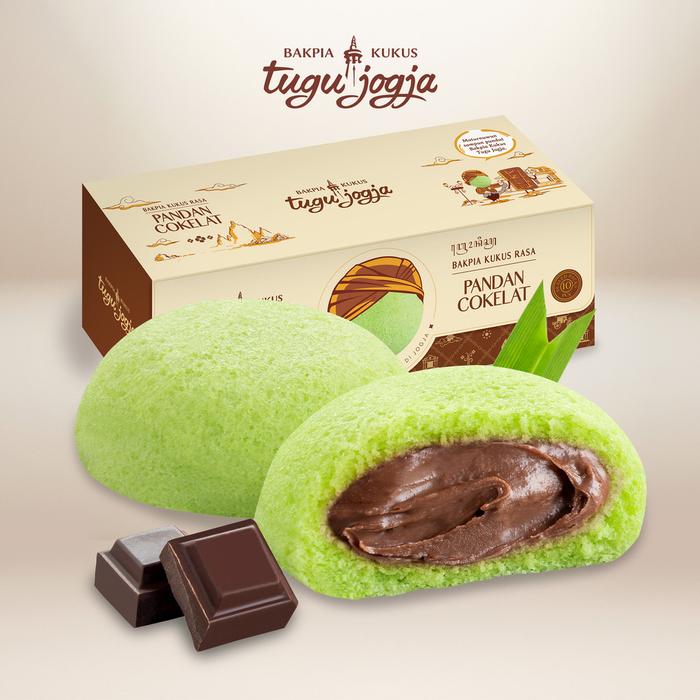 Bakpia Kukus Pandan Cokelat