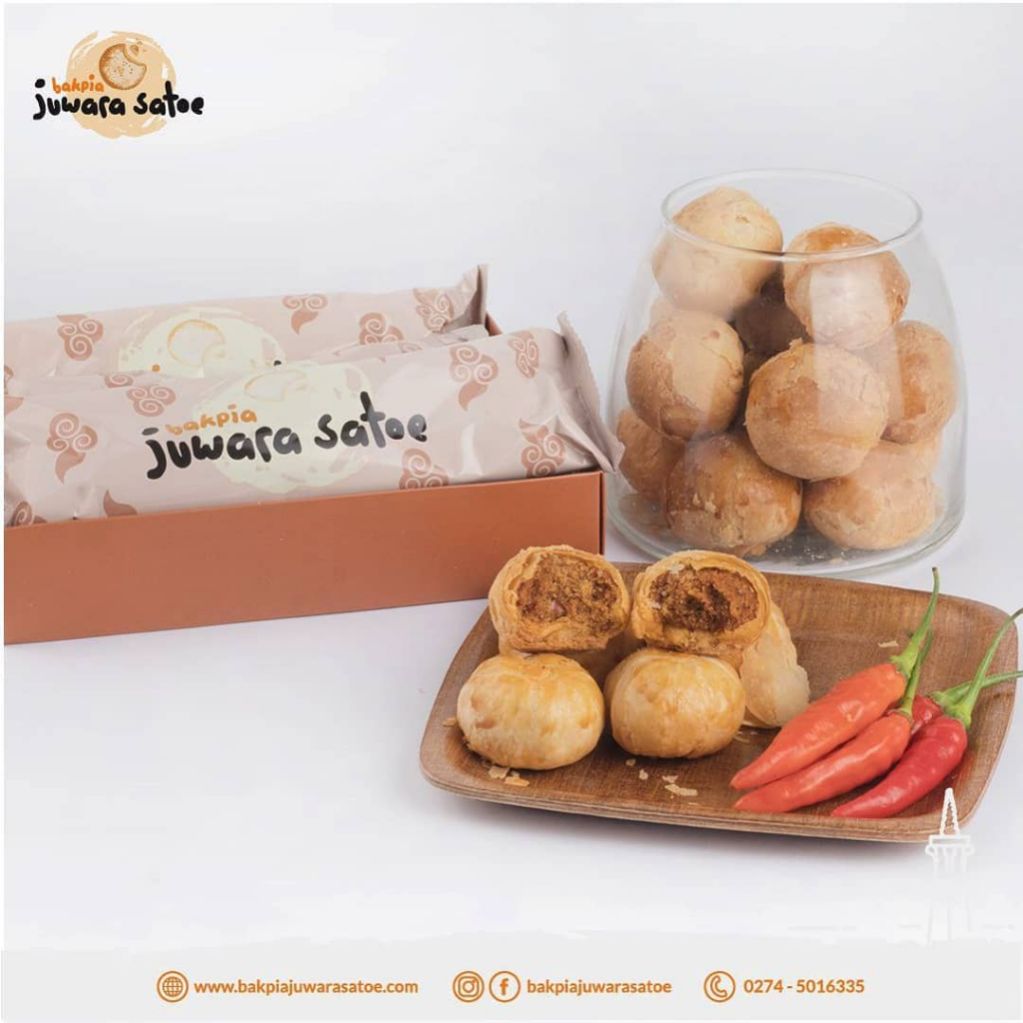 Bakpia Kering Mini Sambal Isi 16